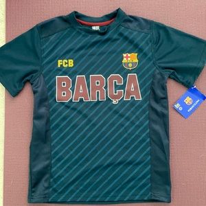 FC BARCELONA Merch Kids Navy Blue Jersey